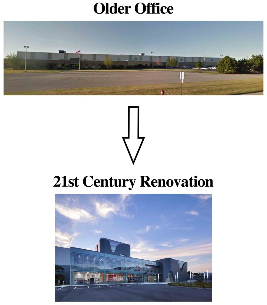 Old office to New Office Remodel Example