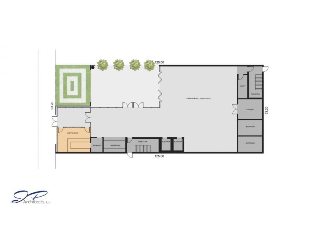 This is an image of the site plan for the Tech Incubator Solution